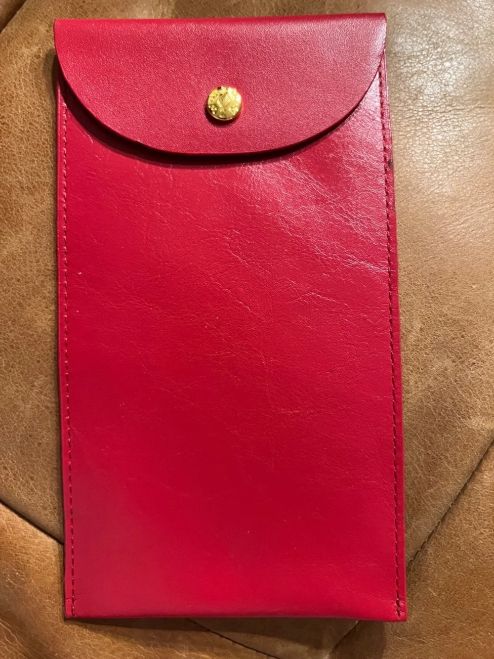 MZ Wallace Red Leather Lunar New Year Money Envelope Year of the Horse - Picture 2 of 7